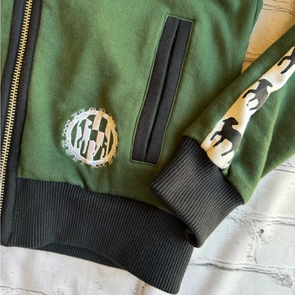 L.A.M.B. By Gwen Stefani Vtg Y2k Hoodie Sweatshirt 2008 Green Lambs Small Hooded